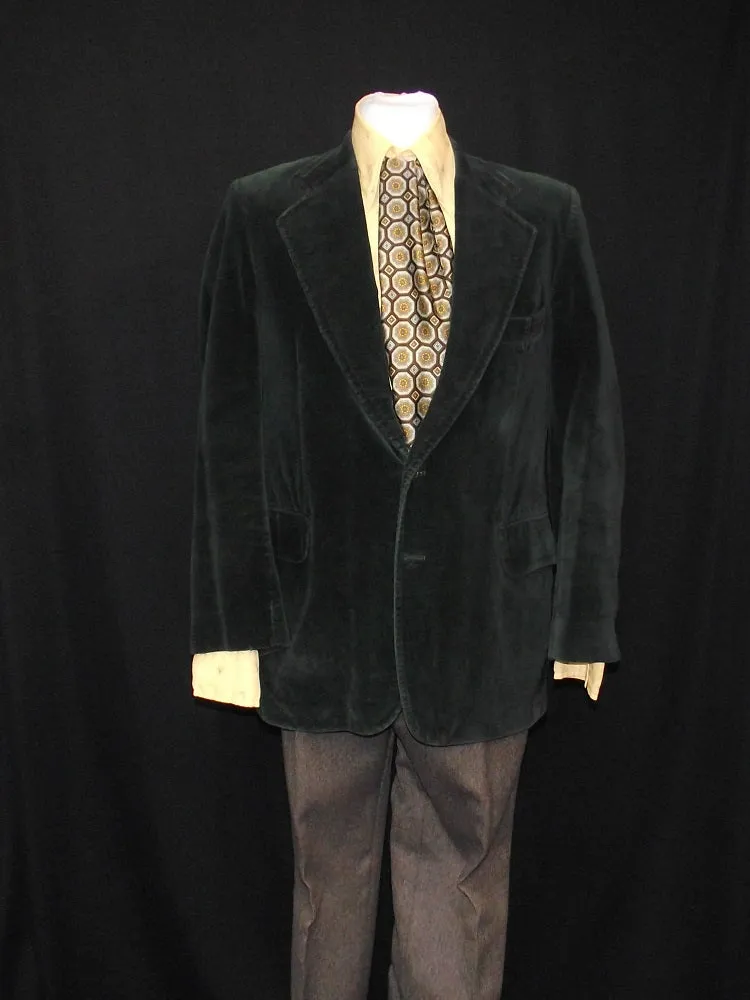 70s Velvet Dandy Man (Green)