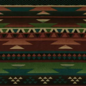 Anti Pill Fleece Print - MONTANA - 012 - Rust