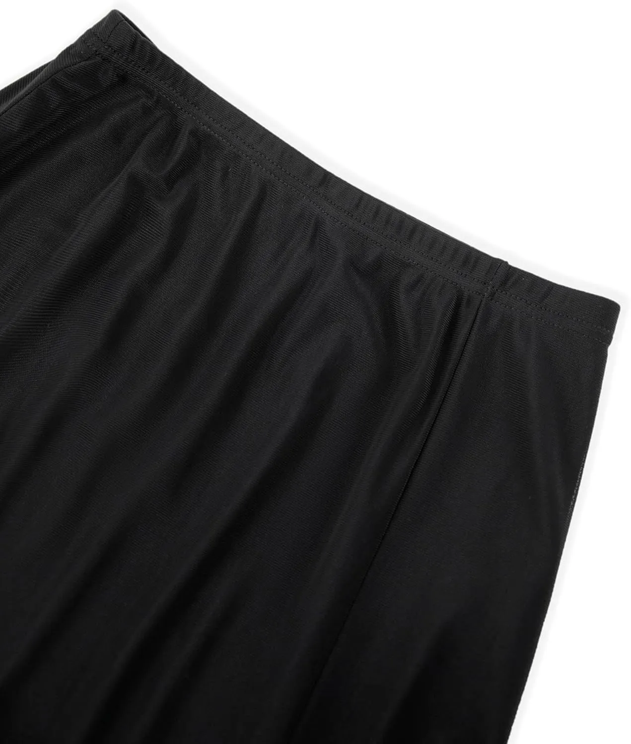 Avanova Women Slit Midi Skirt High Waisted Split Summer Casual Drawstring Pockets Sweat Skirt
