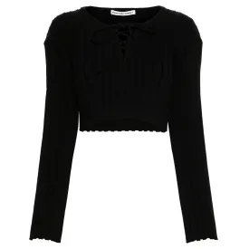 Cropped Pullover With Dropped Shoulder