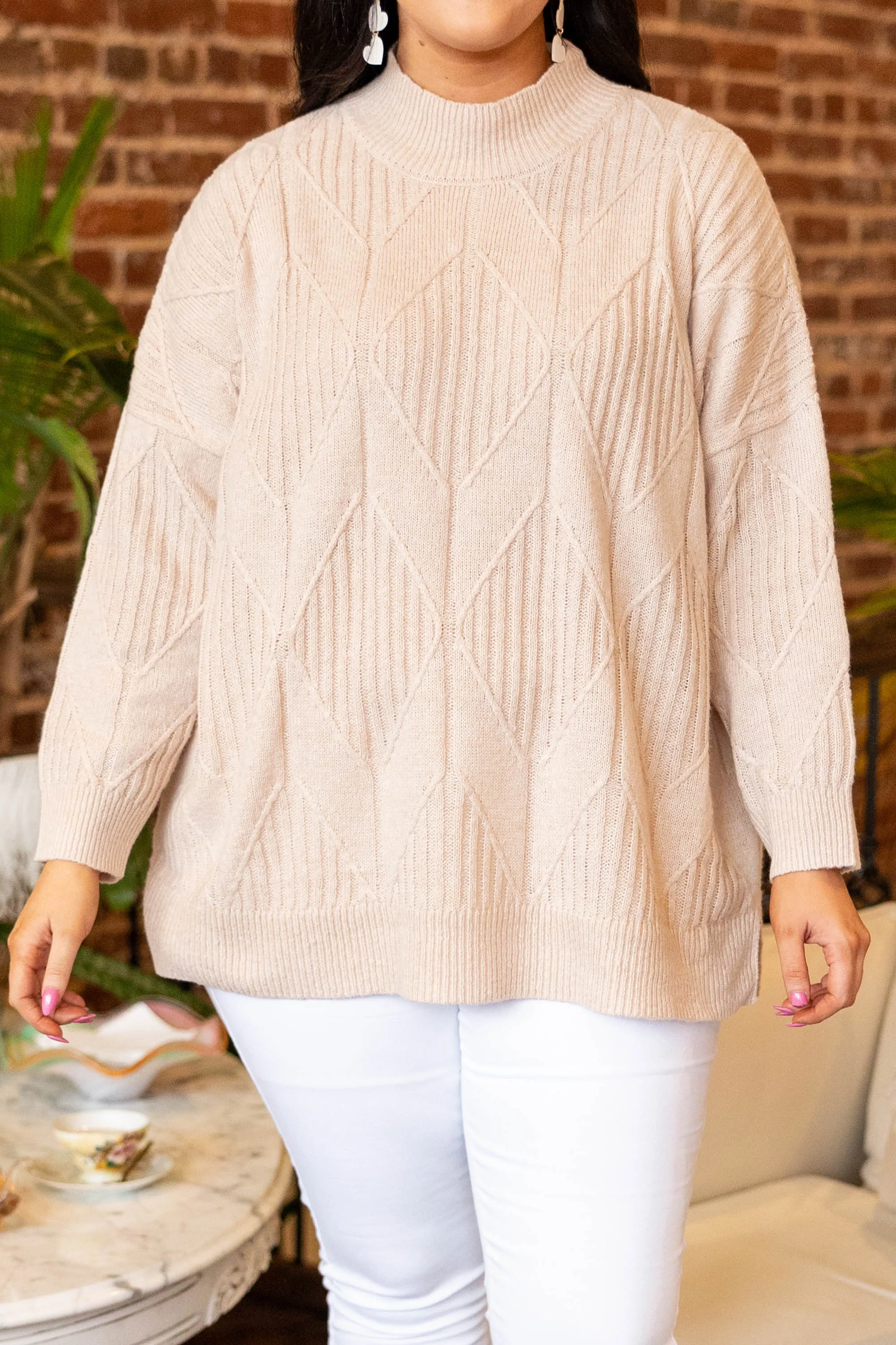 Enchanting Evenings Sweater, Taupe