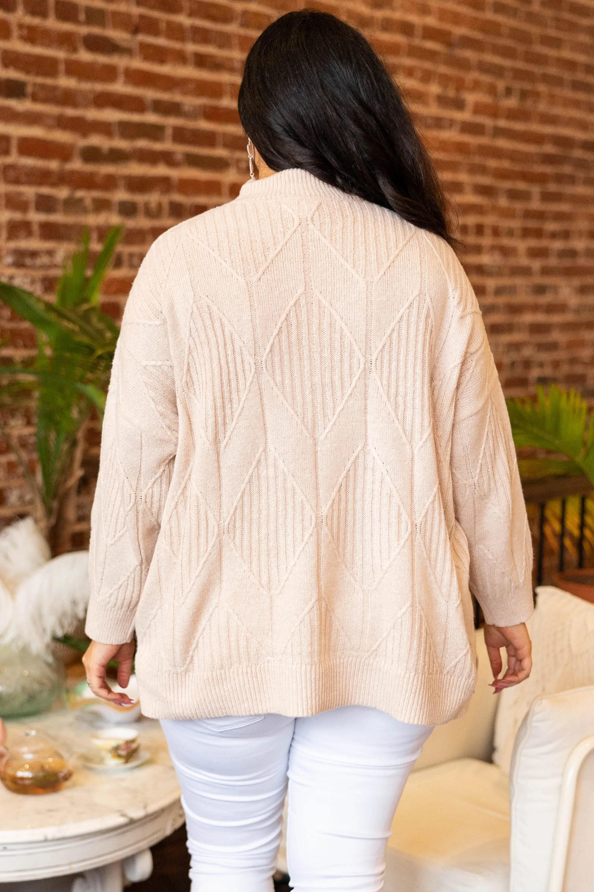 Enchanting Evenings Sweater, Taupe
