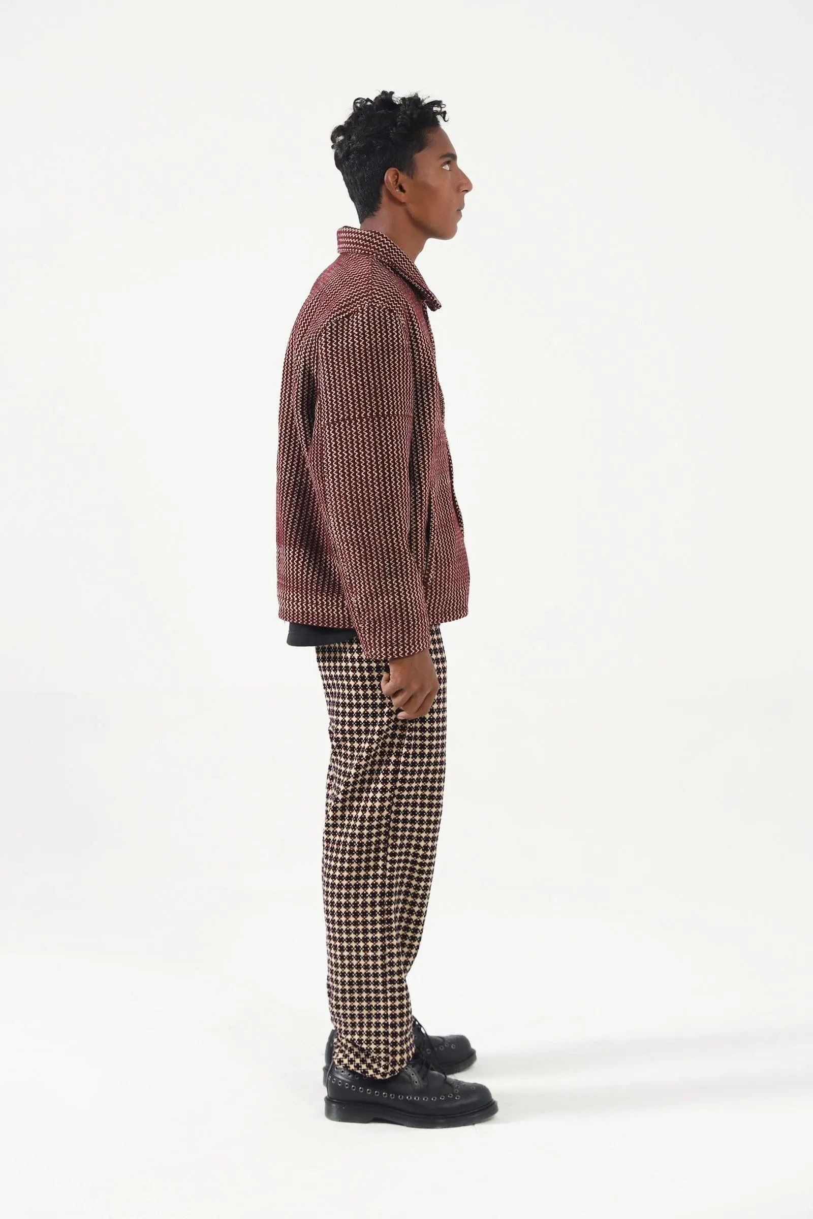 HANDWOVEN VELVET TROUSERS