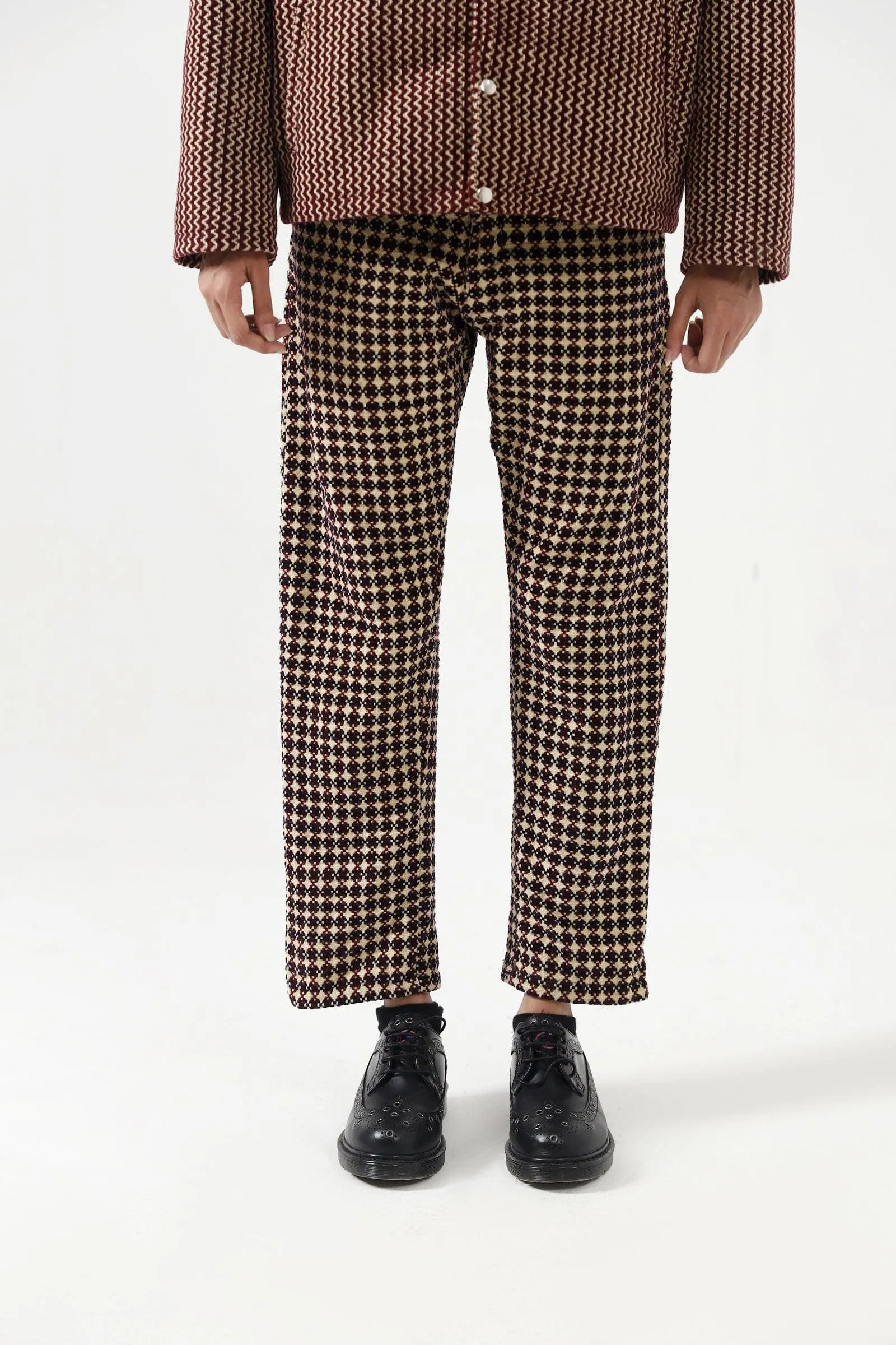 HANDWOVEN VELVET TROUSERS