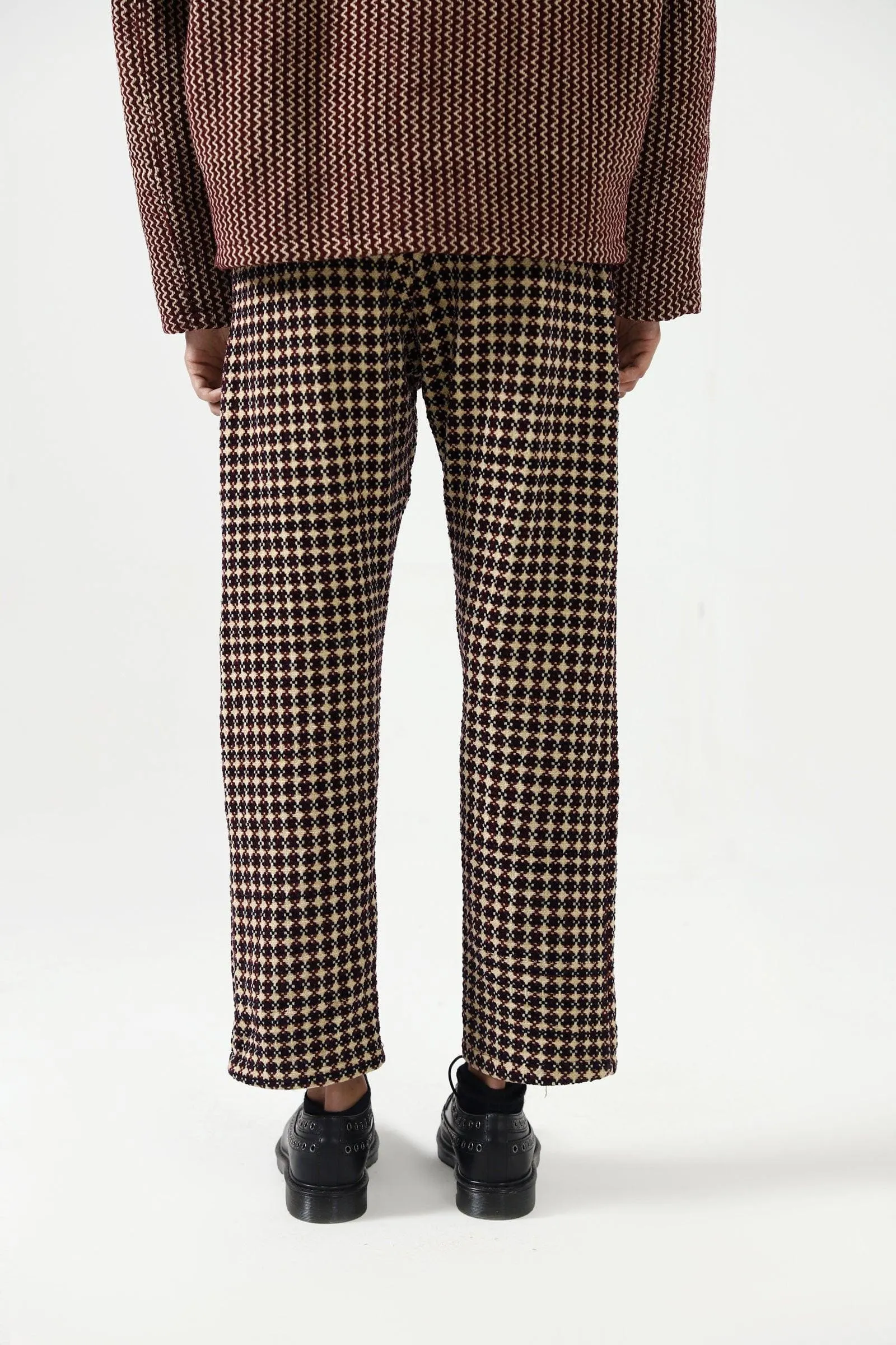 HANDWOVEN VELVET TROUSERS