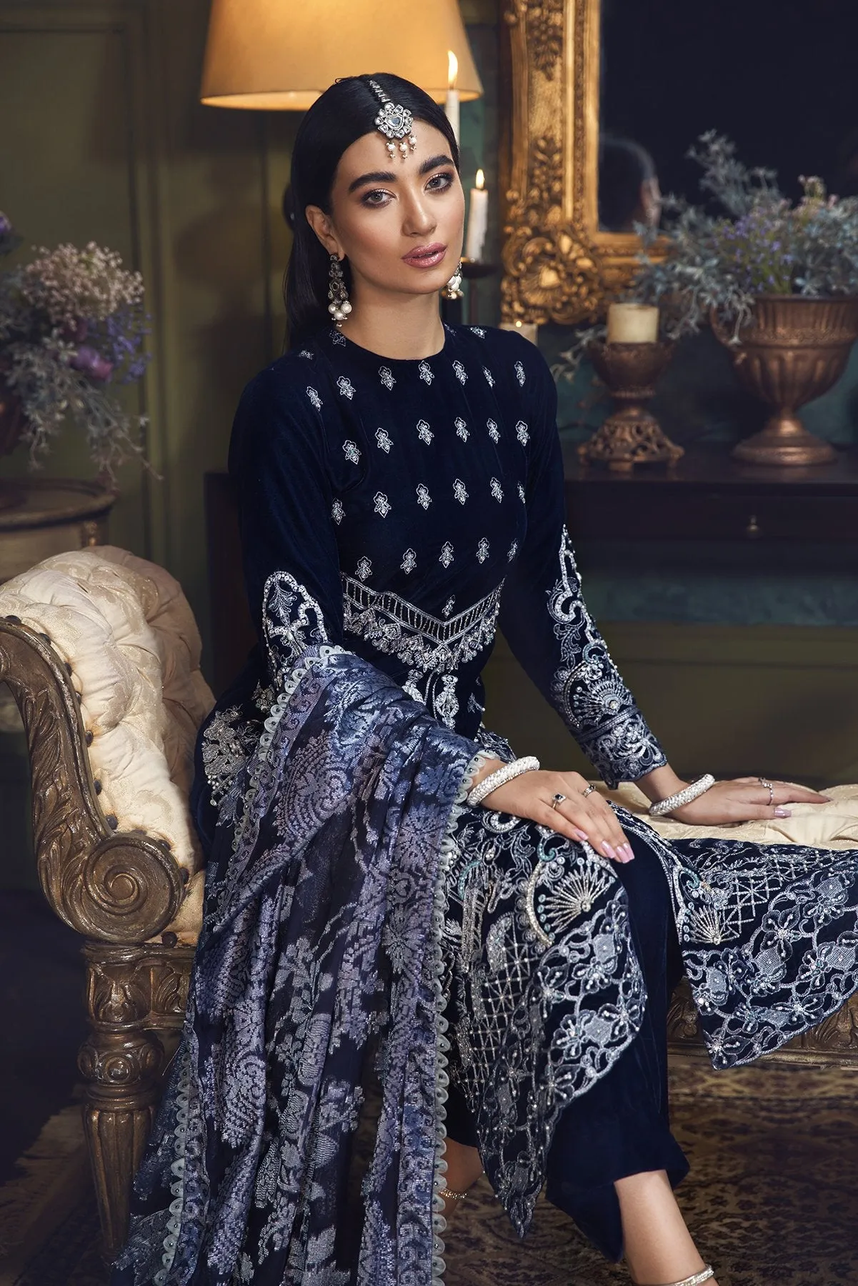 House Of Nawab 04 Faliha Makhmal Velvet Wedding Formals Collection 2021