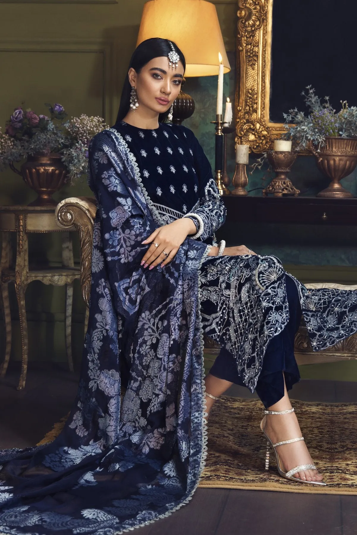 House Of Nawab 04 Faliha Makhmal Velvet Wedding Formals Collection 2021
