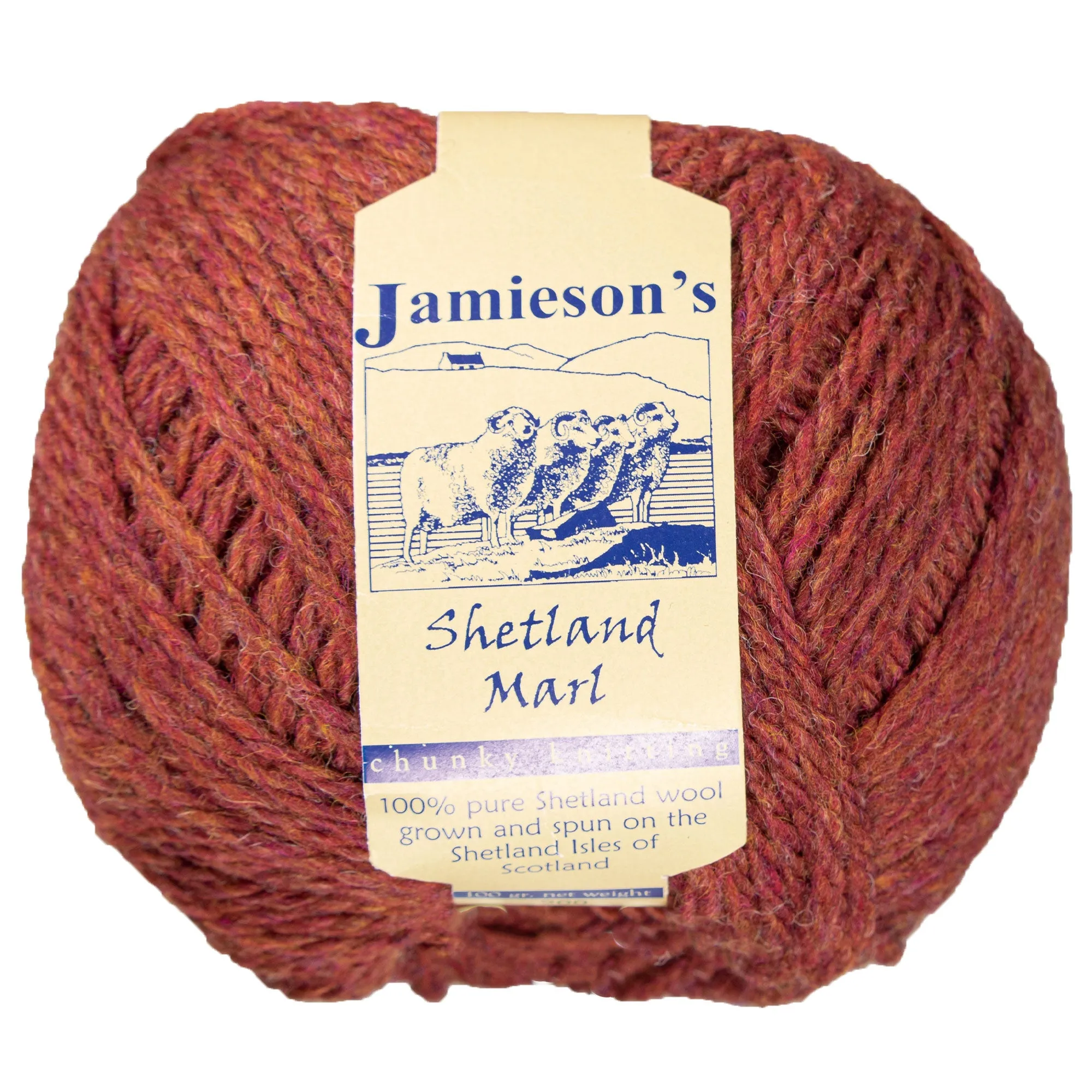 Jamieson's of Shetland Marl Chunky Yarn - 200 Chianti