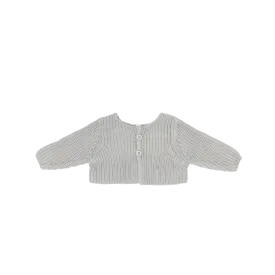 Lilette By Lil Legs Chunky Knit Shrug Powder Blue