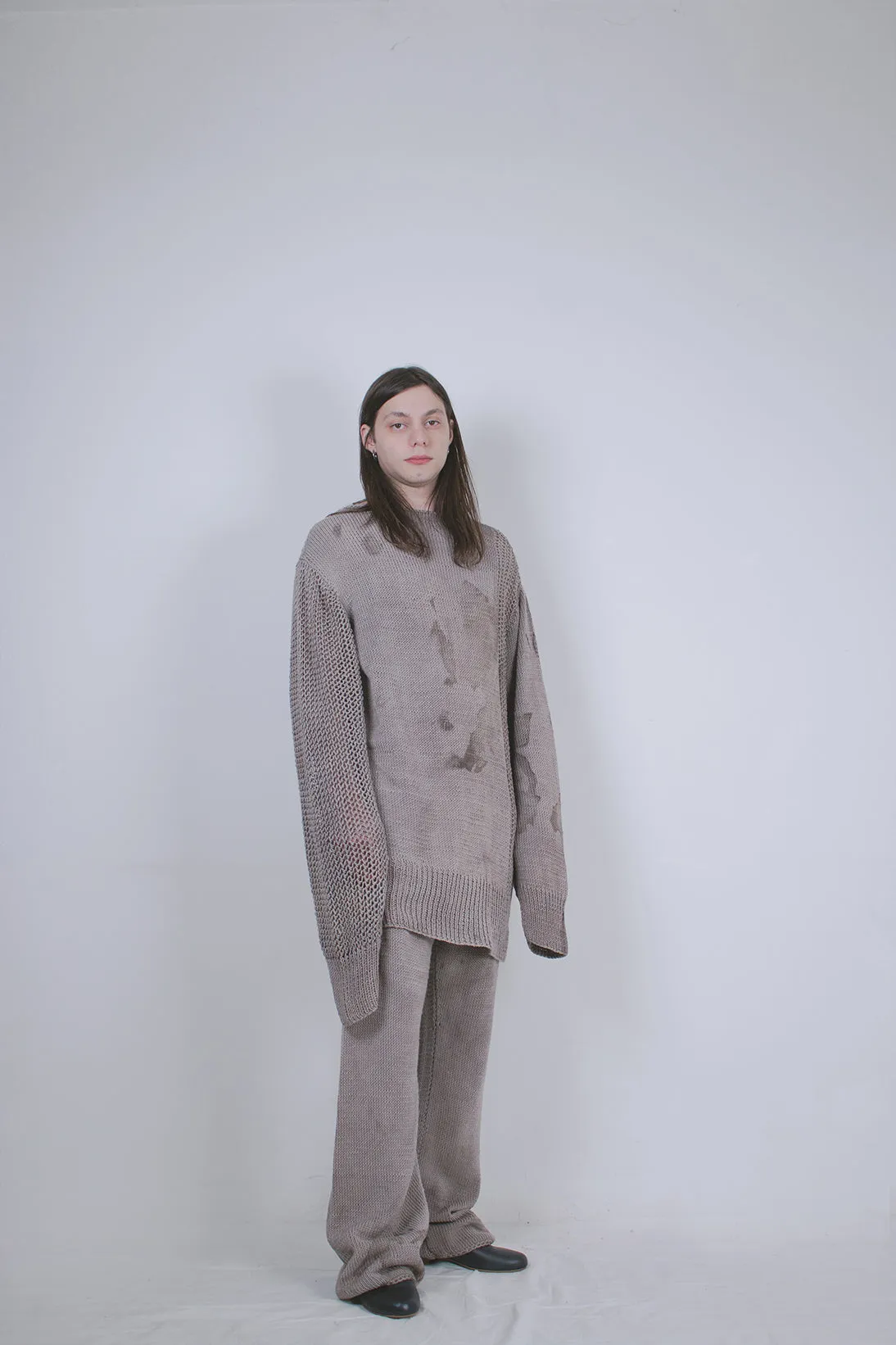 Naturally Dyed Hand-knitted Sweater