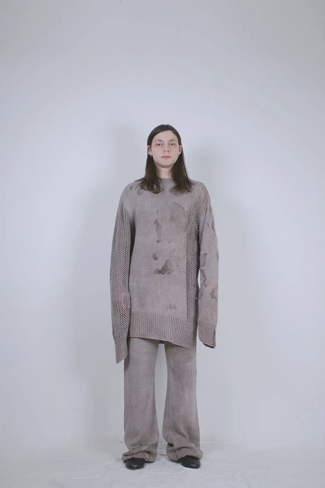 Naturally Dyed Hand-knitted Sweater
