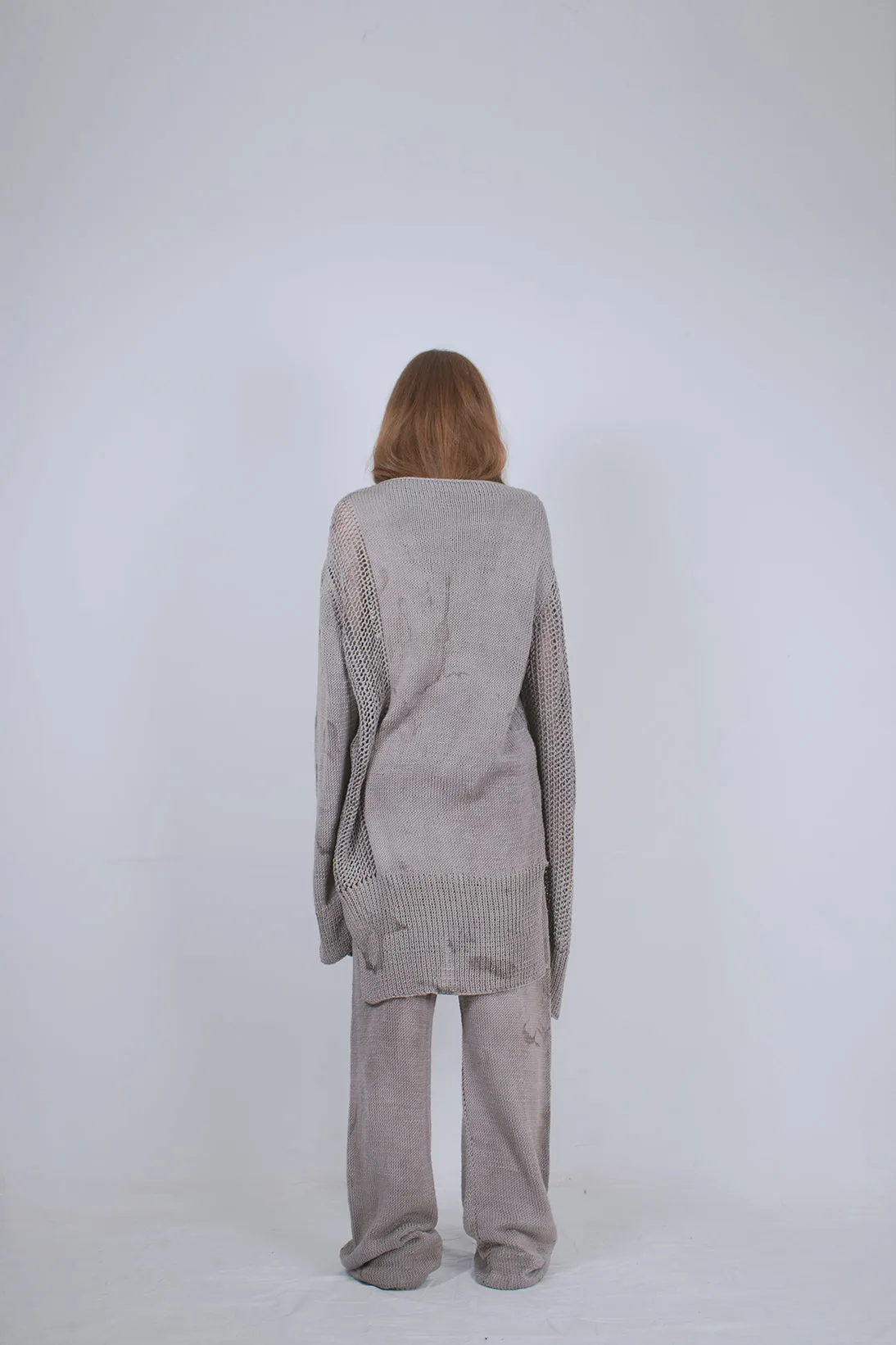 Naturally Dyed Hand-knitted Sweater