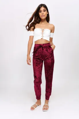 Pink Velvet Trousers