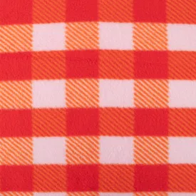 Printed Fleece - OUTBACK - Plaids - Orange