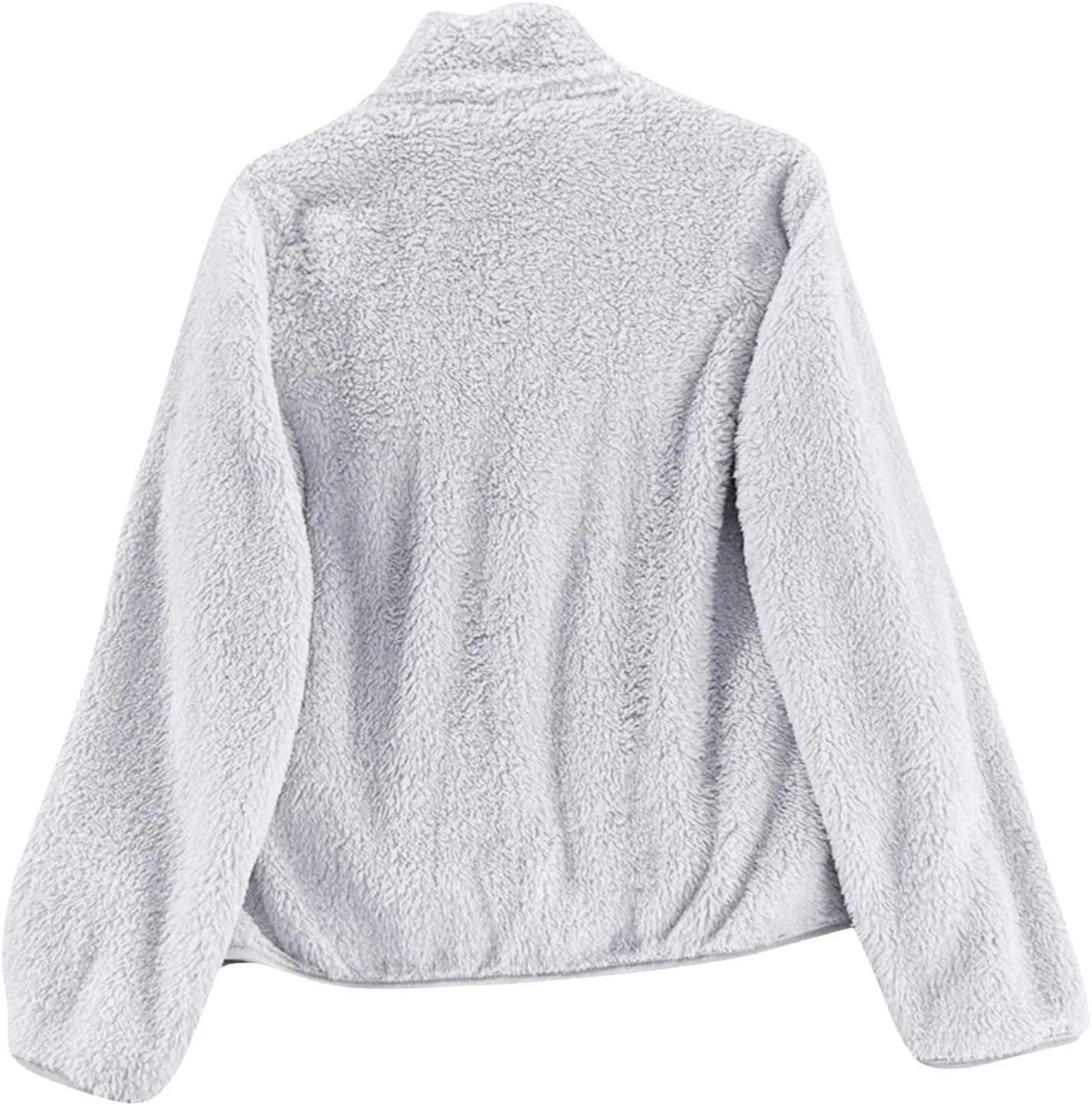Sherpa Jacket Women Lightweight Fleece Zip Up Jackets Long Sleeve Cozy Soft Fluffy Fuzzy Sweater Coats with Pockets