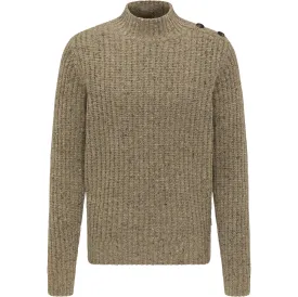 Turtle Neck Neck Pullover | Chunky Merino Knit | Chalk