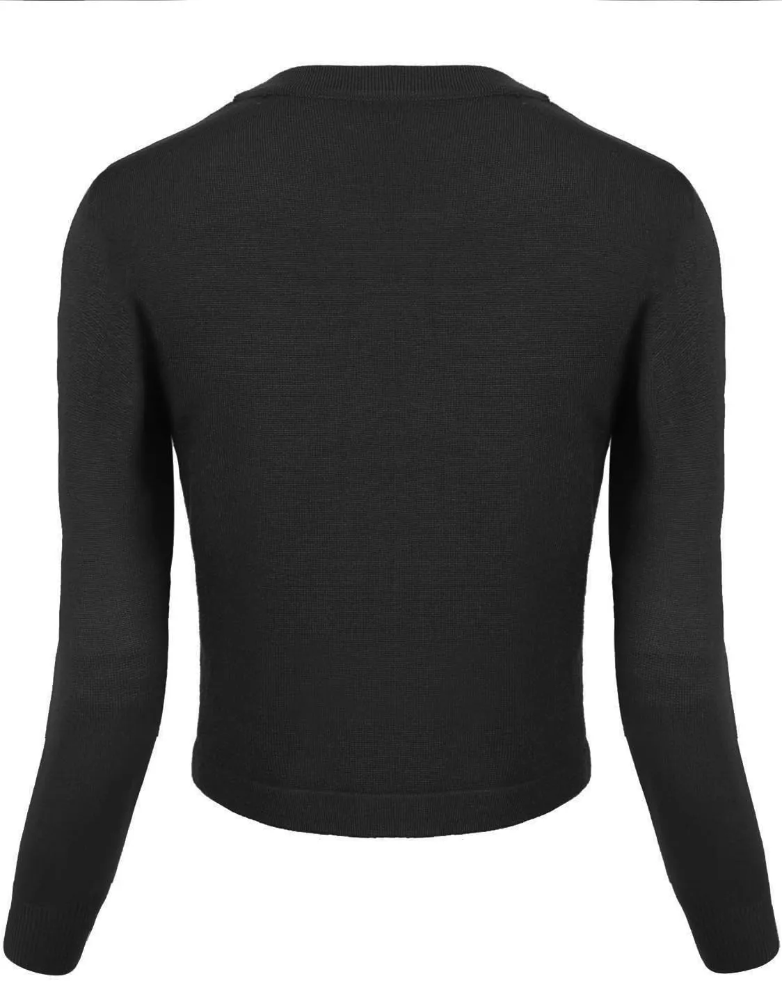 Urban CoCo Women's Cropped Cardigan V-Neck Button Down Knitted Sweater 3/4 Sleeve