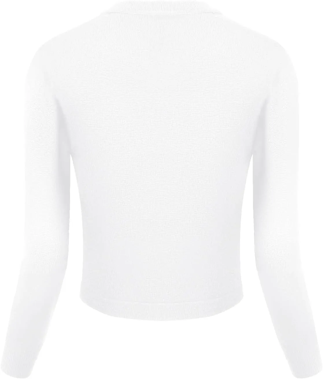 Urban CoCo Women's Cropped Cardigan V-Neck Button Down Knitted Sweater 3/4 Sleeve