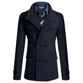 West Louis™ Gentlemen Wool Style Peacoat