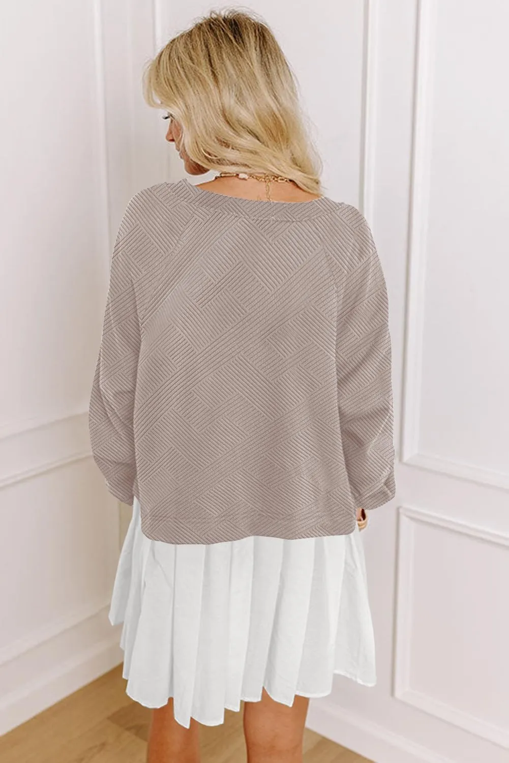 Womens Crew Neck Sweatshirt Dress 2025 Trendy Fall Long Sleeve Pullover Tops Casual Flowy Patchwork Mini Dresses