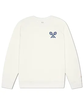 Women's Organic Pullover Sweatshirt Tennis [Cream]